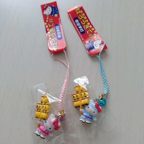 Hello kitty netsuke strap set - kitty,
